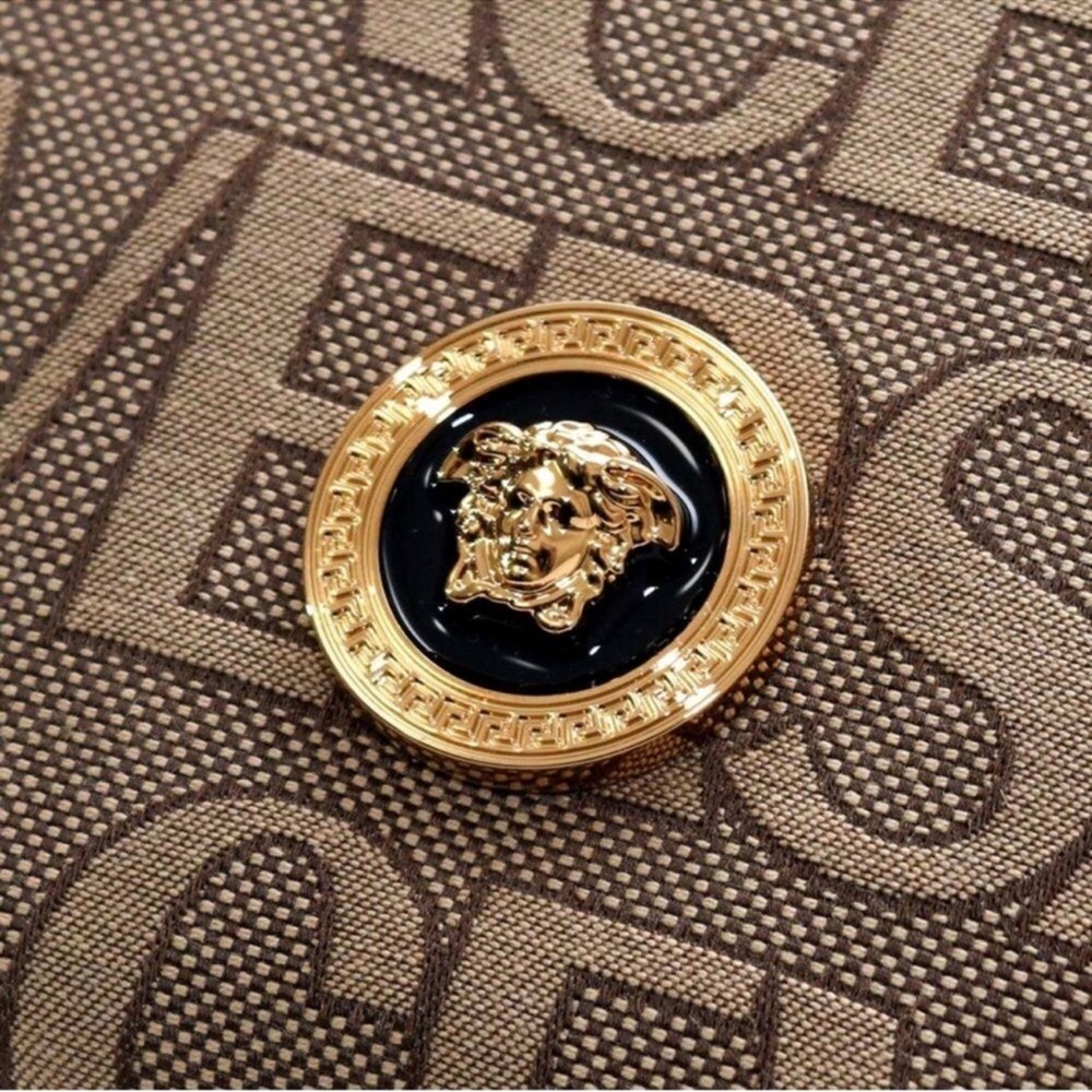 Versace La Medusa Tan Crossbody Bag NWT and Dust Bag Retails: $850 - Picture 3 of 8